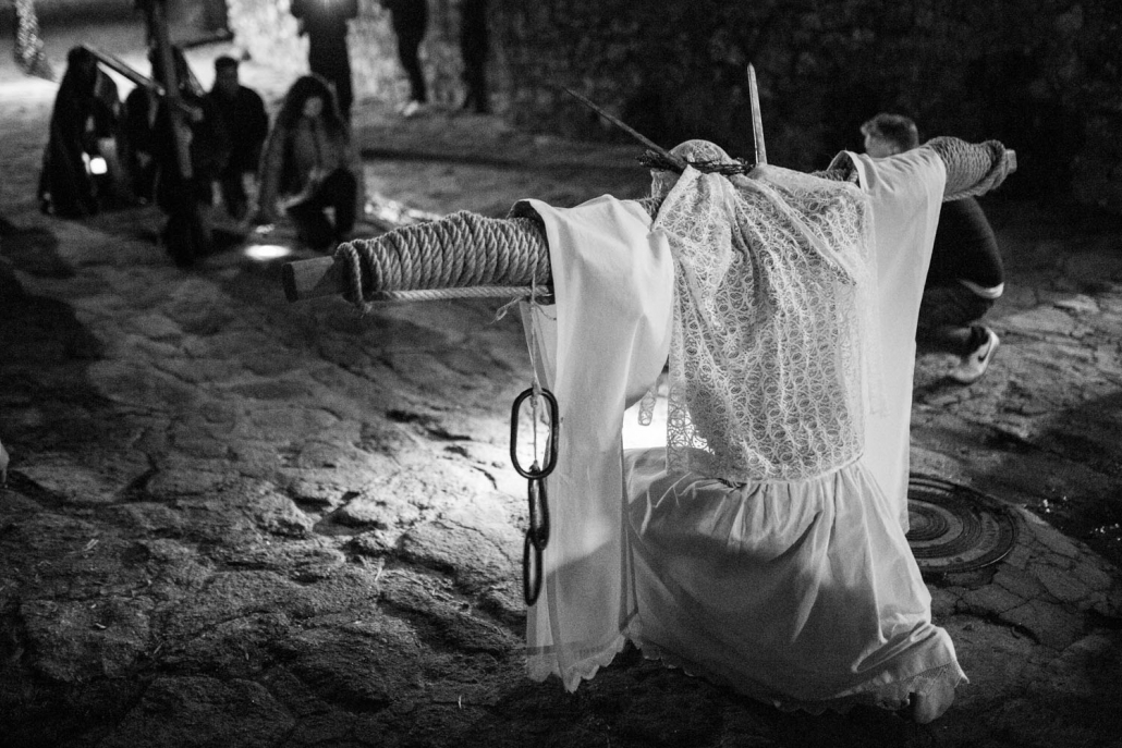 Empalaos de Valverde de la Vera en Semana Santa