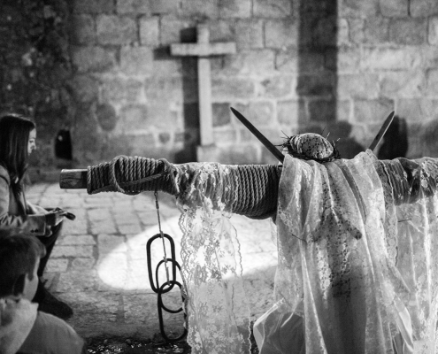 Empalaos de Valverde de la Vera en Semana Santa